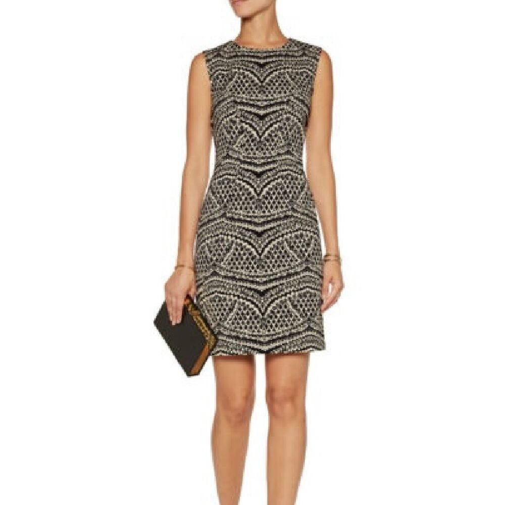 Diane Von Furstenberg DVF Pentra Jacquard Sleeveless dress size 4 - Picture 2 of 11